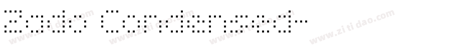 Zado Condensed字体转换